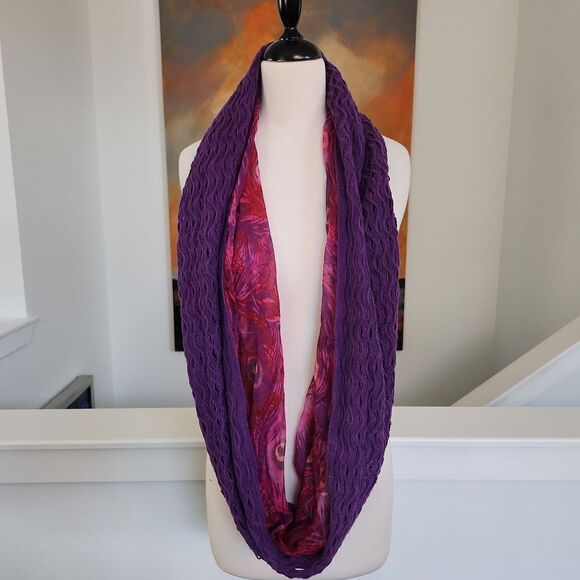 Infinity loop scarf purple and pink nwt - Picture 1 of 6